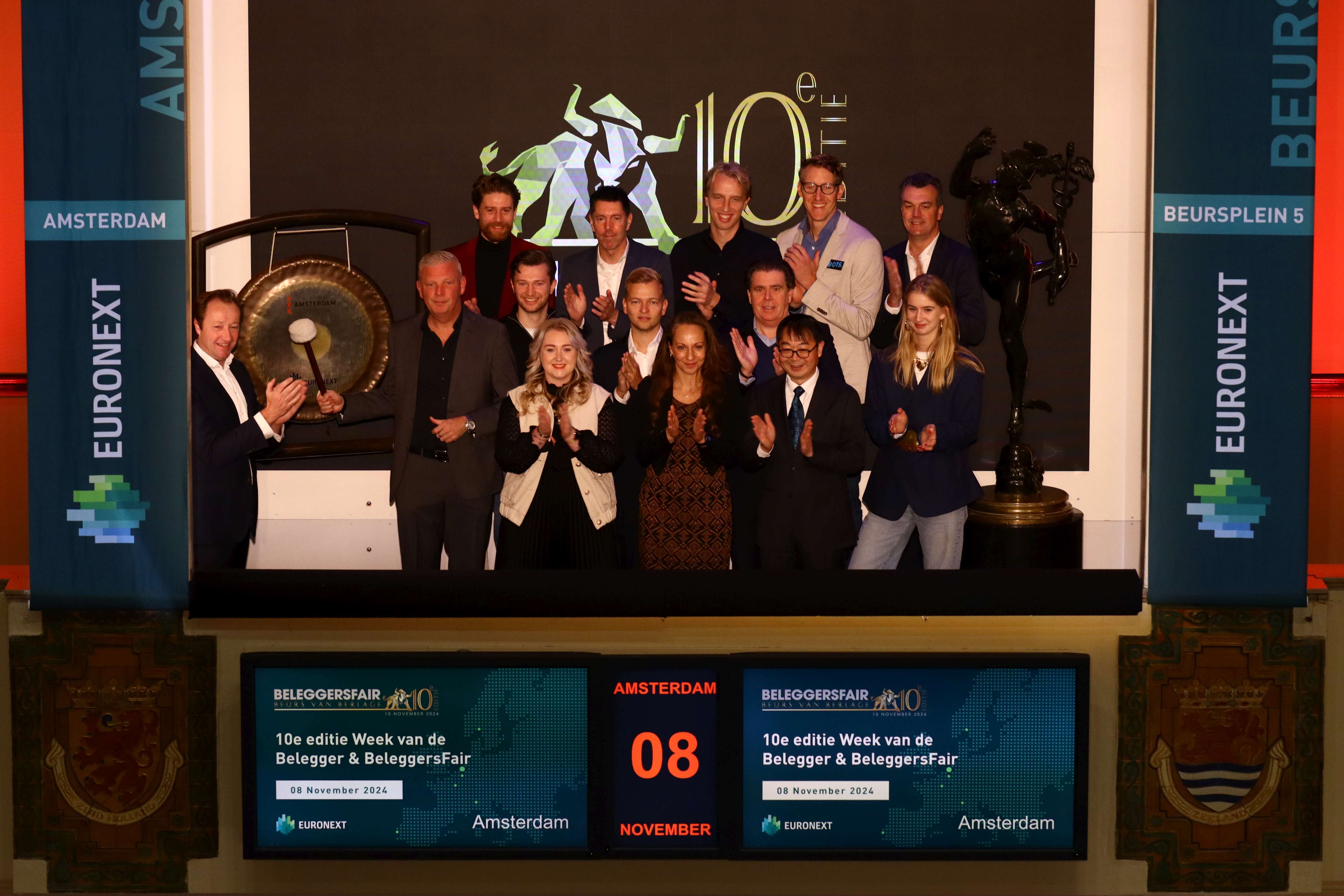 Gongslag op Euronext opent de Week van de Belegger 2024