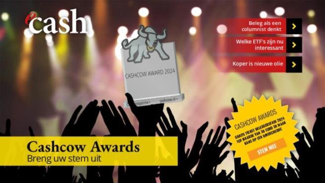 eCash oktober: Stemmen op genomineerden Cashcow Award